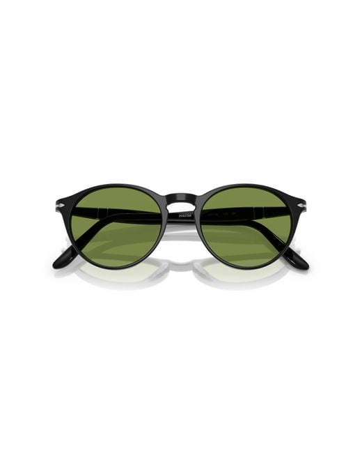 Persol Green Po3092Sm 95/4E Sunglasses Acetate Round Normal for men