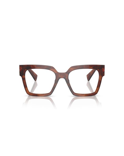 Miu Miu Black Mu 04Uv 11Q1O1 Optical Frames Acetate Squared Normal
