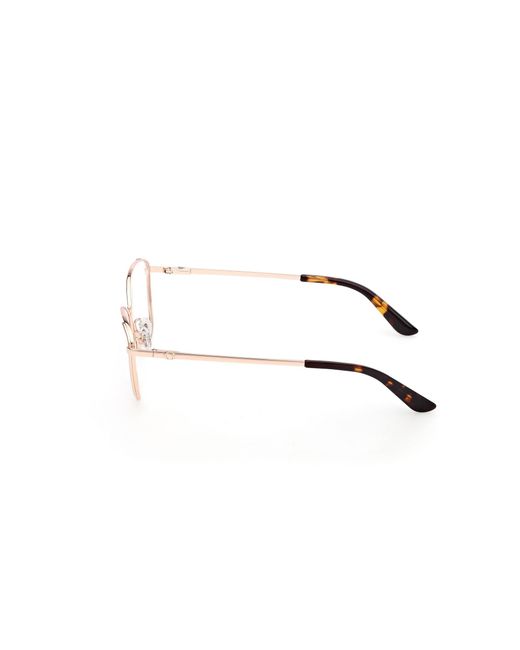 Guess Black Gu50224 028 Optical Frames Metal Squared Normal