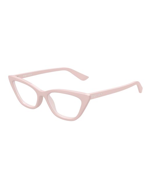 McQueen Black Am0560O 004 Optical Frames Acetate Transparent Cat Eye