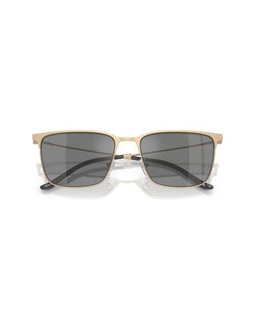 Emporio Armani Black Ea2164D 30026G Sunglasses Metal Squared Mirrored for men