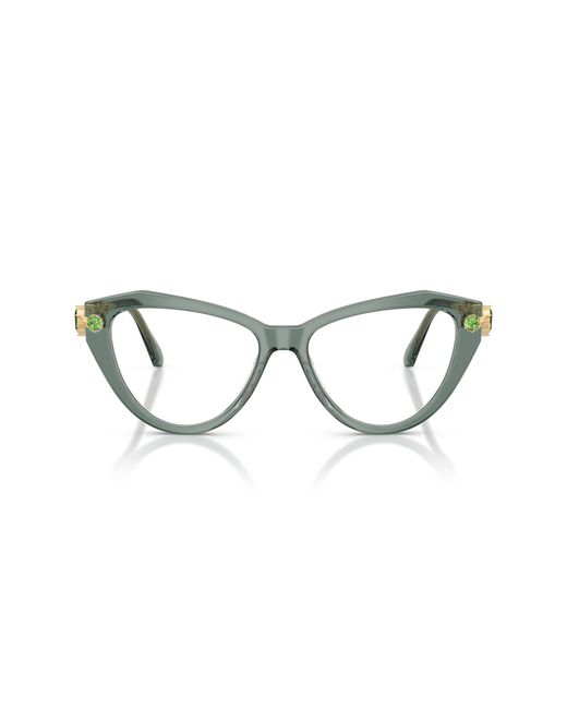 Swarovski Black Sk2047 1043 Optical Frames Acetate Cat Eye Normal