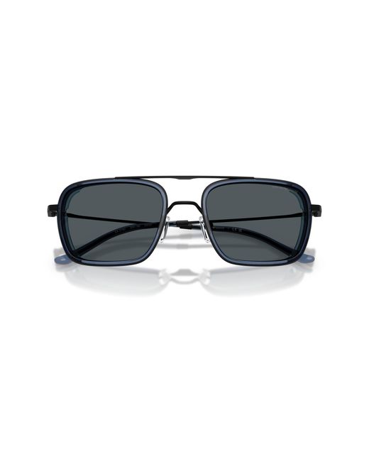 Emporio Armani Black Ea2162 300180 Sunglasses Metal Squared Normal for men