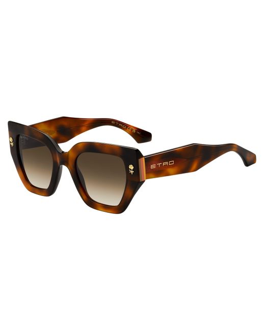 Etro Black 0010/S 05L/Ha Sunglasses Acetate Squared Normal Shaded