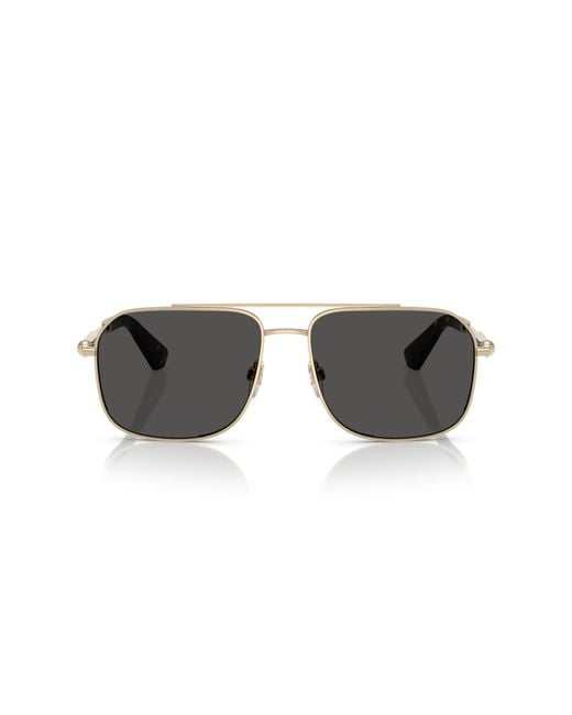 Burberry Black Be3159 110987 Sunglasses Metal Geometric Normal for men