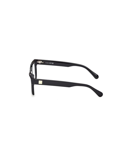 MAX&Co. Black Mo5203 001 Optical Frames Acetate Squared Normal