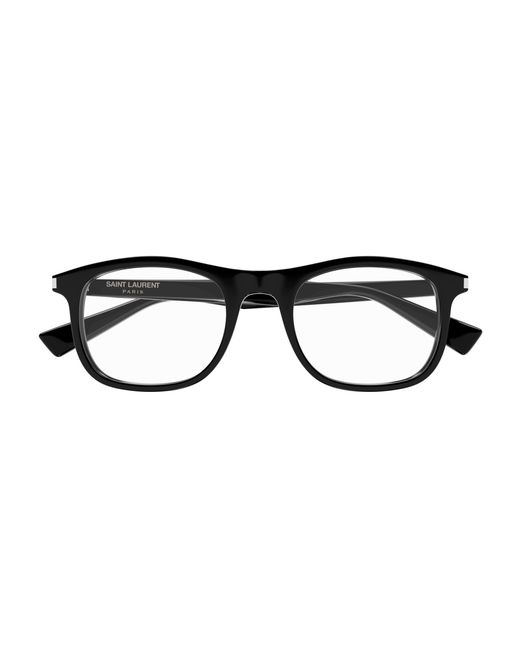Saint Laurent Black Sl 813 001 Optical Frames Acetate Transparent Squared