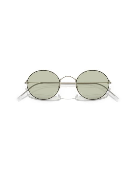 Giorgio Armani Black Ar6115T 3002/2 Sunglasses Titanium Round Normal for men