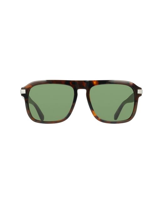 Ferragamo Green Sf2087S 240 Sunglasses Acetate Squared Normal for men