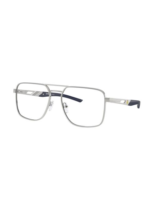 FERRARI SCUDERIA Black Fz7005 103 Optical Frames Metal Squared Normal for men