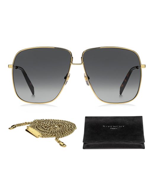 Givenchy Black Gv 7183/S J5G/9O Sunglasses Metal Squared Normal Shaded
