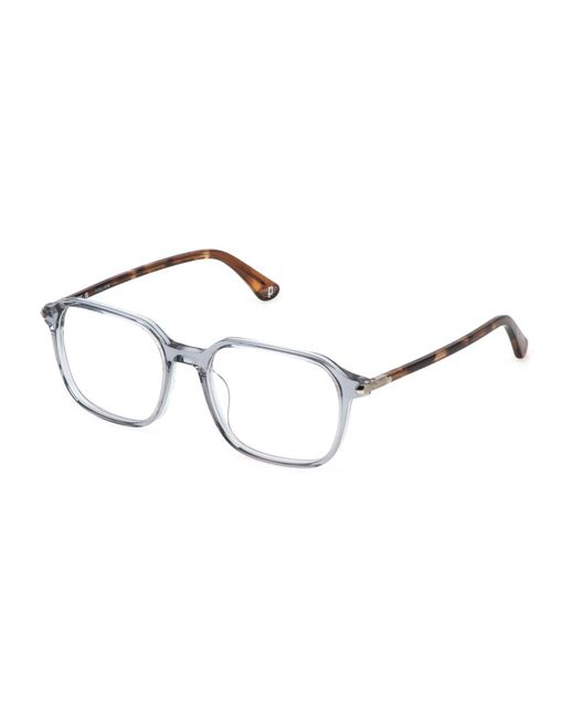 Police Black Vplp13 Roadie 7 04G0 Optical Frames Acetate Squared for men