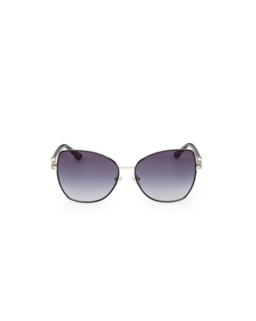 Guess Black Gu00259 01B Sunglasses Metal Smoke Butterfly Normal