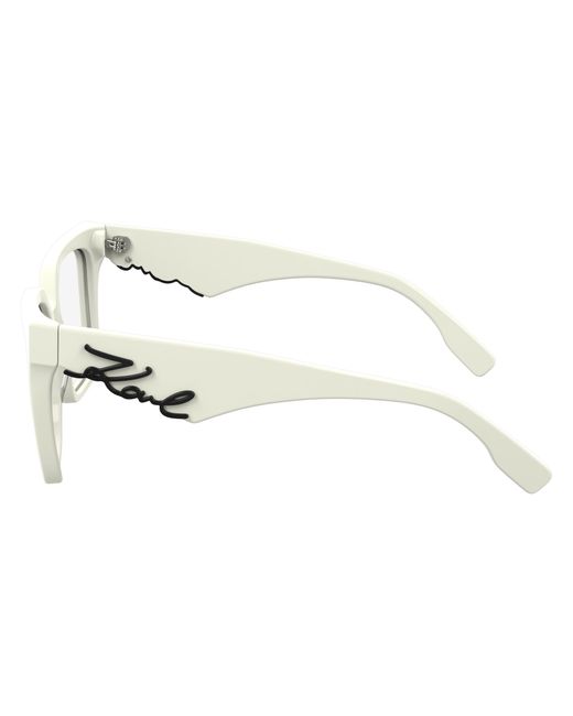 Karl Lagerfeld Black Kl6170 105 Optical Frames Acetate Squared Normal