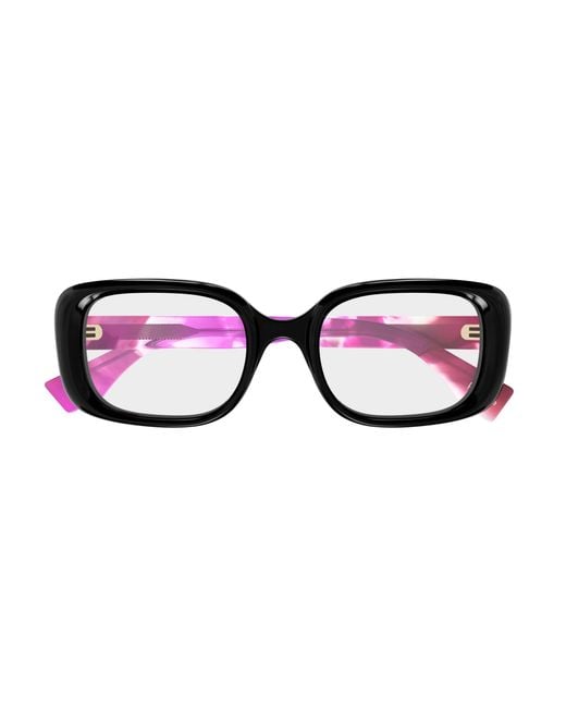Gucci Black Gg1908O 002 Optical Frames Acetate Transparent Squared