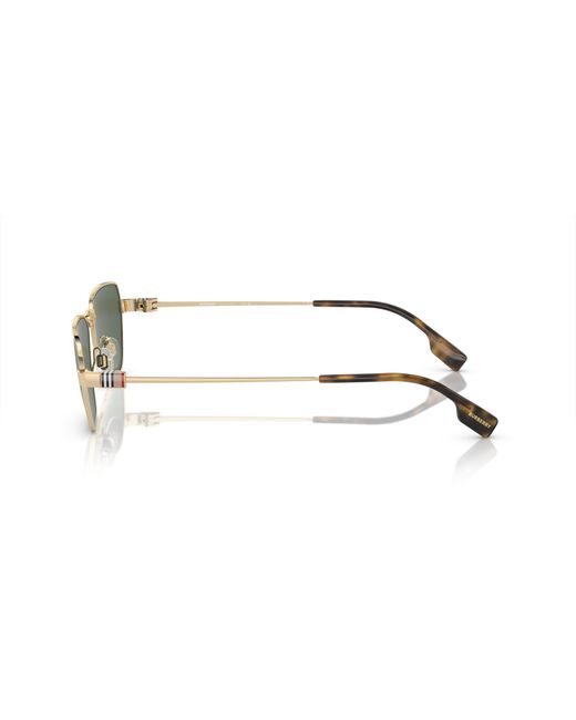 Burberry Green Be3146 110971 Sunglasses Metal Geometric Normal for men