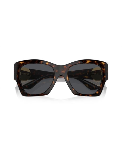 Versace Black Ve4452 108/87 Sunglasses Injected Geometric Normal