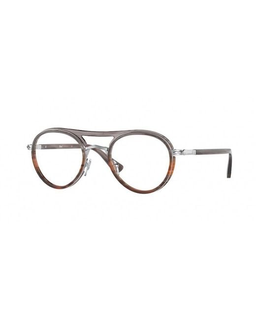 Persol Black Po2485V 1147 Optical Frames Metal Pantos