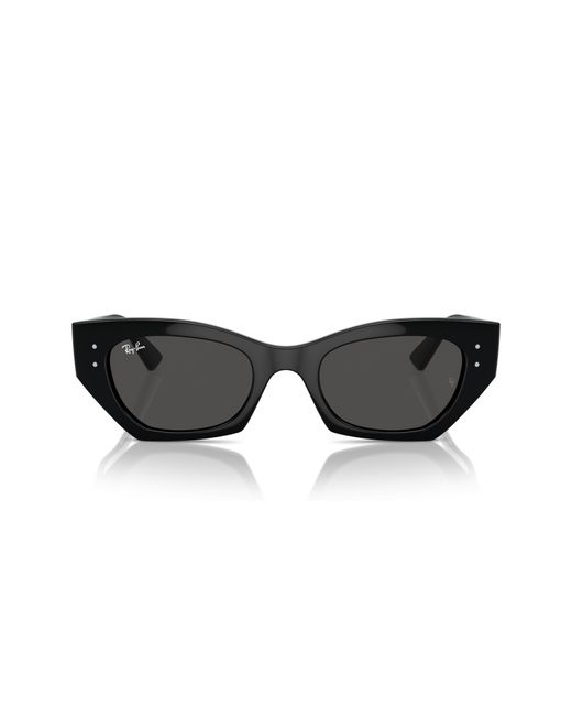 Ray-Ban Black Rb4430f Zena Low Bridge Fit Sunglasses