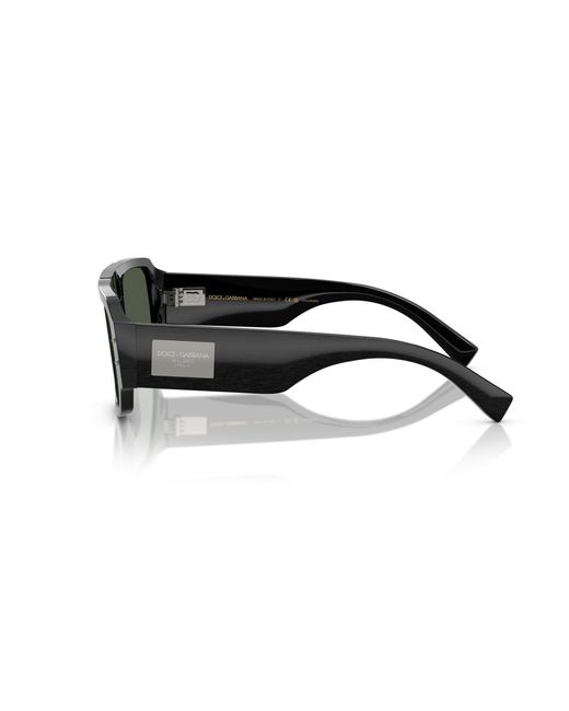 Dolce & Gabbana Black Dg4482 28209A Sunglasses Acetate Pilot Polarized for men