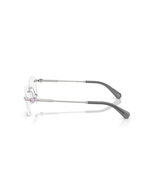 Swarovski Black Sk1035D 4001 Optical Frames Metal Round Normal