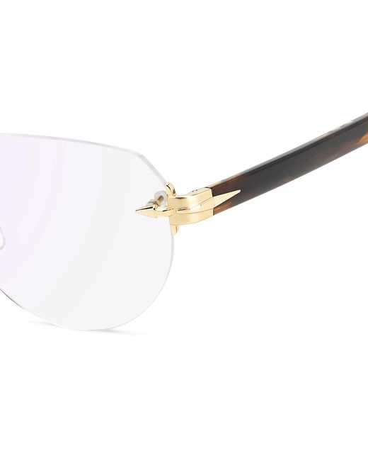 David Beckham Black Db 7145 T5U/2Y Optical Frames Metal Pilot Normal Mirror for men