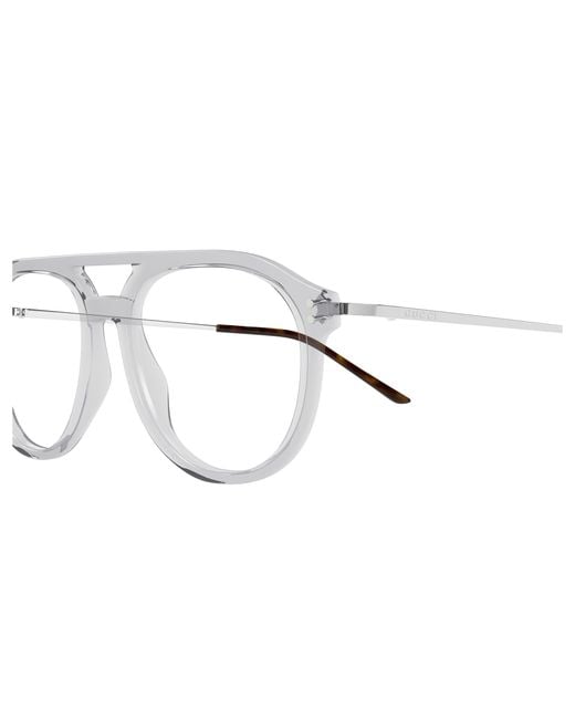 Gucci Black Gg1708O 003 Optical Frames Acetate Transparent Pilot for men