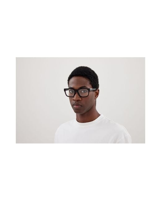Gucci Black Gg1961O 002 Optical Frames Acetate Transparent Squared for men