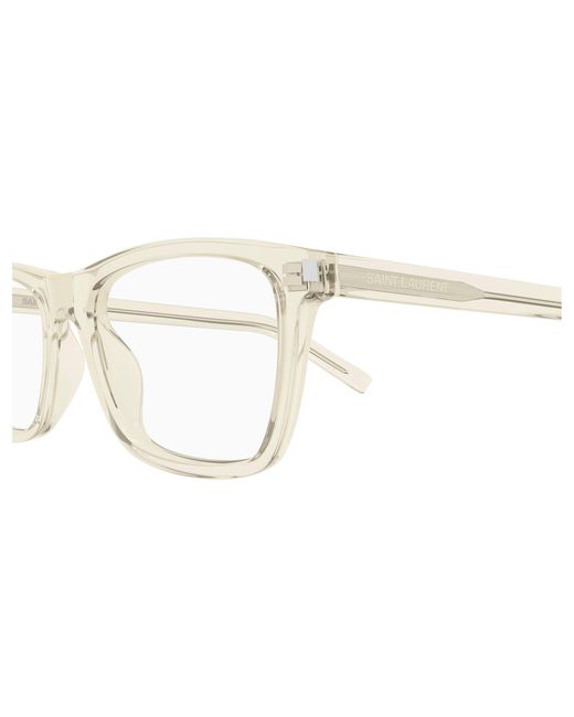 Saint Laurent Black Sl 841 004 Optical Frames Acetate Transparent Squared for men