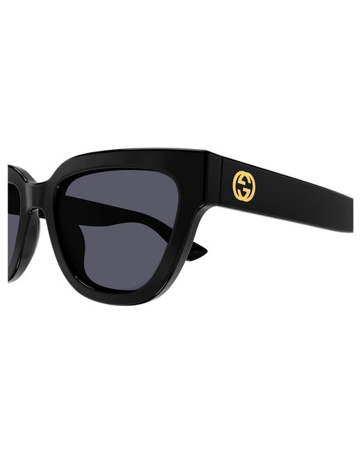 Gucci Black Gg1578S 001 Sunglasses Injected Cat Eye
