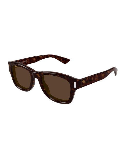 Saint Laurent Black Sl 801 002 Sunglasses Acetate Round for men