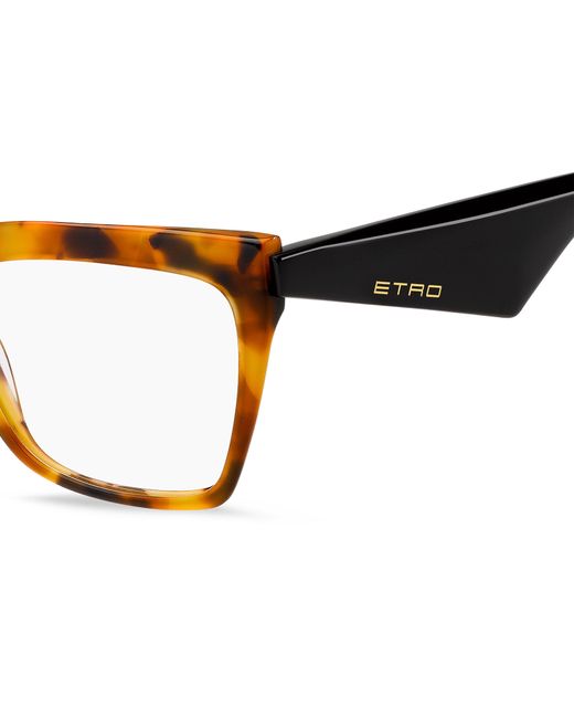 Etro Black 0006 C9B Optical Frames Acetate Squared