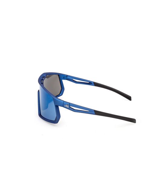 Adidas Originals Blue Sp0123 Kentro 91X Sunglasses Injected Mask Normal for men
