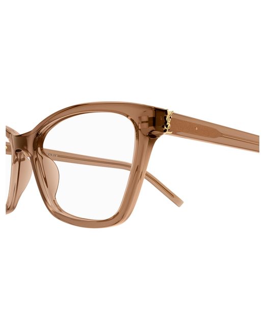Saint Laurent Black Sl M128 010 Optical Frames Acetate Transparent Cat Eye Anti-Glare
