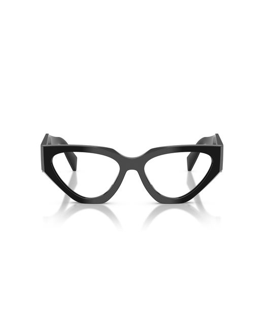 Prada Black Pr C07V 16K1O1 Optical Frames Acetate Geometric Normal