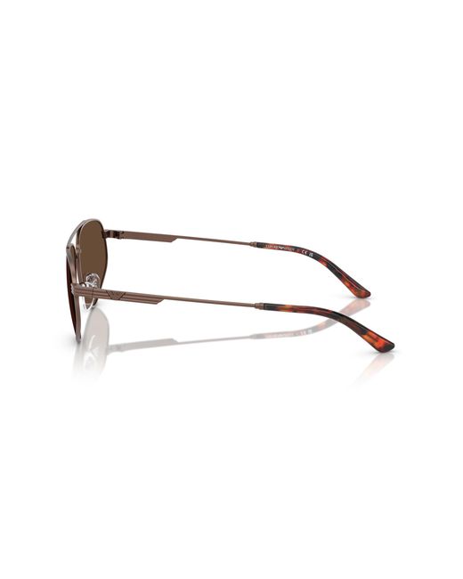 Emporio Armani Black Ea2156 300673 Sunglasses Metal Pilot Normal for men