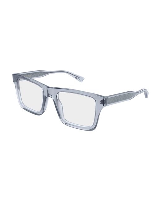 Gucci Black Gg2070O 004 Optical Frames Acetate Transparent Squared for men