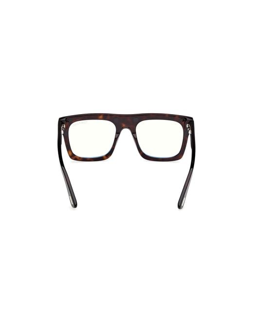 Tom Ford Black Ft6068-B 052 Optical Frames Acetate Squared Normal for men