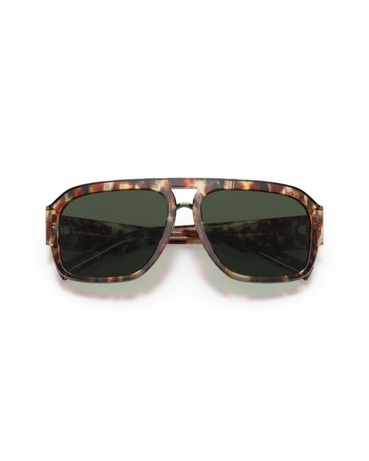 Dolce & Gabbana Black Dg4403 33589A Sunglasses Plastic Pilot Polarized for men