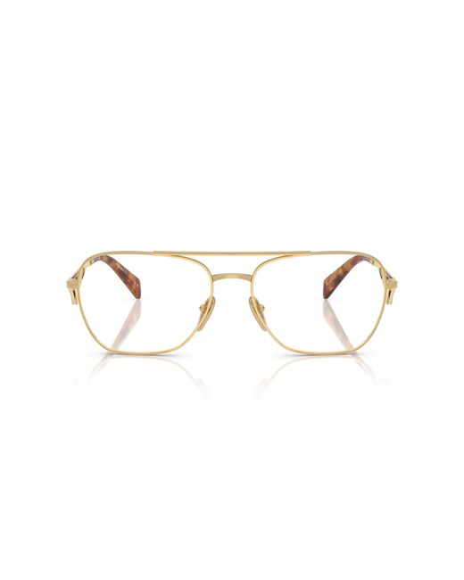 Prada Black Pr B50V Svf1O1 Optical Frames Steel Pilot Normal