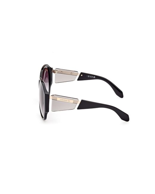 Adidas Black Or0098 01B Sunglasses Acetate Squared Normal Shaded