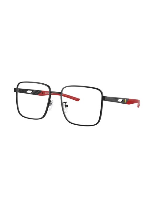 FERRARI SCUDERIA Black Fz7006D 101 Optical Frames Metal Squared Normal for men
