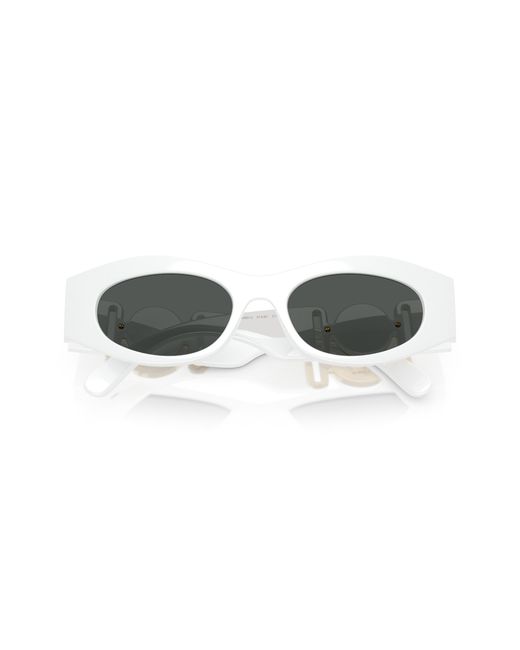 Versace Black Ve4480U 314/87 Sunglasses Injected Round Normal