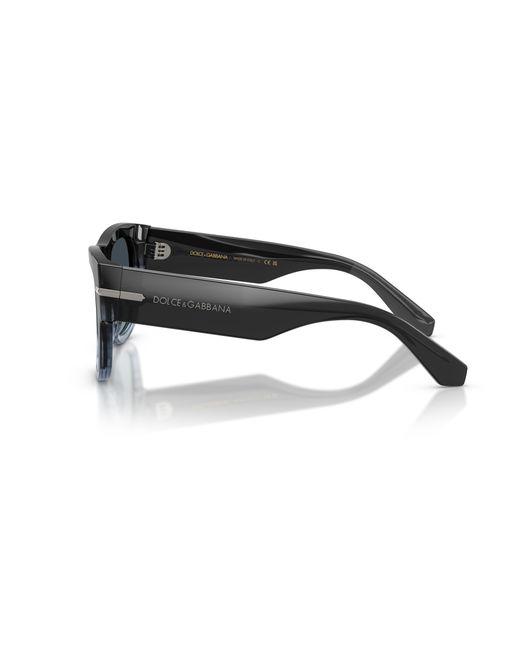 Dolce & Gabbana Black Dg4484 348519 Sunglasses Acetate Squared Normal Nuanced for men