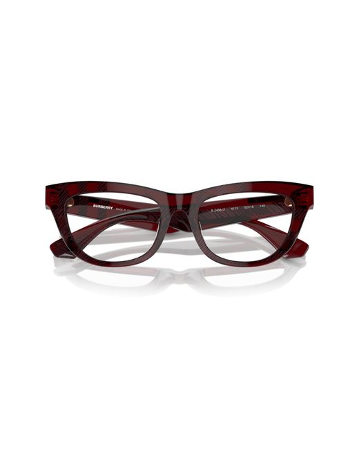 Burberry Black Be2406U 4115 Optical Frames Acetate Transparent Squared Normal