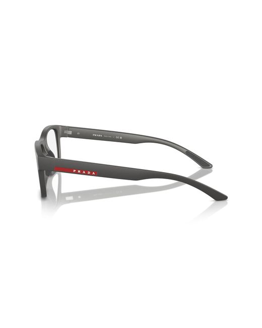 Prada Linea Rossa Black Ps 04Qv 16X1O1 Optical Frames Injected Squared Normal for men