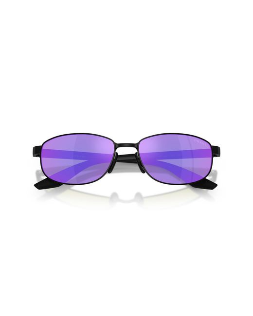 Prada Linea Rossa Black Ps B53S 1Bo60Z Sunglasses Metal Round Normal Mirrored for men