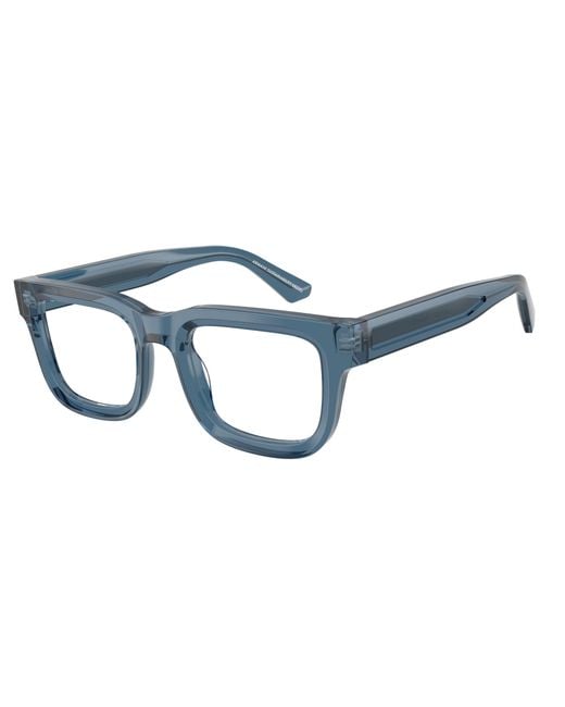 Emporio Armani Black Ea3279 6362 Optical Frames Acetate Transparent Squared Normal for men