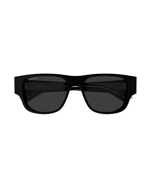 Gucci Black Gg2075S 001 Sunglasses Acetate Squared for men