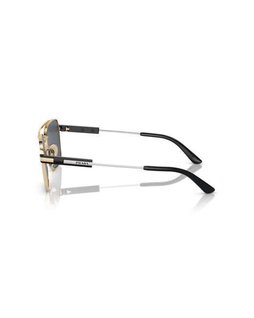 Prada Black Pr 67Zs Zvn09T Sunglasses Metal Pillow Normal